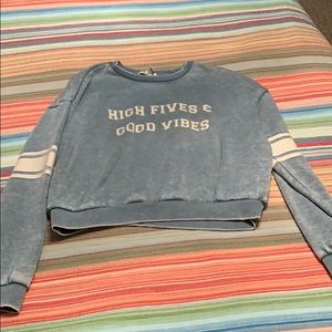 High fives good vibes logo sweater
